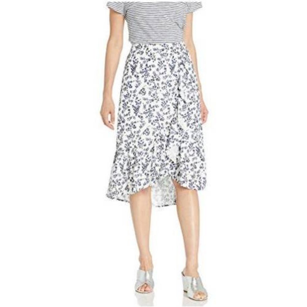 NWT Kensie Nostalgic Blooms Midi Skirt Size L